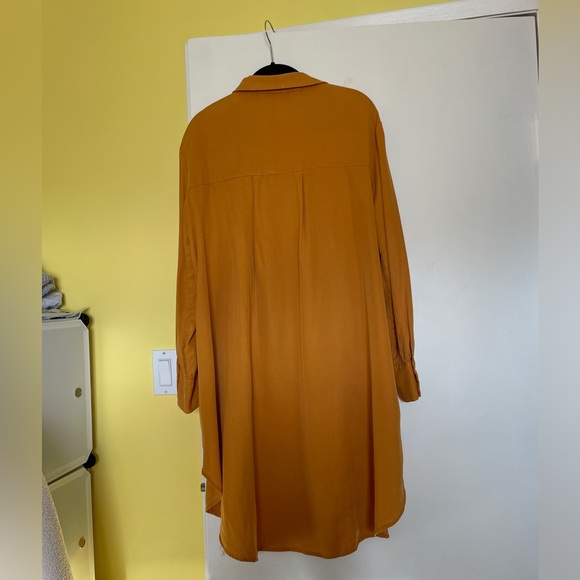 Zara Mustard Yellow Blouse Size Small - Picture 4 of 6